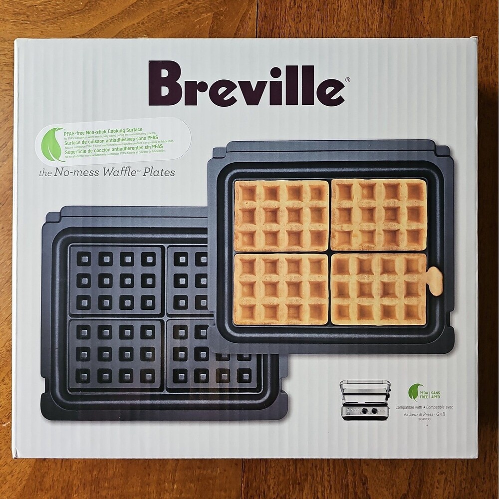 Breville Waffle Plates BGR001 For Sear and Press Grill BGR700 Compatible NEW